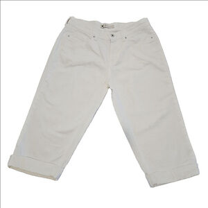 Women's Levi's Cuffed Capri Jeans Size 8 White